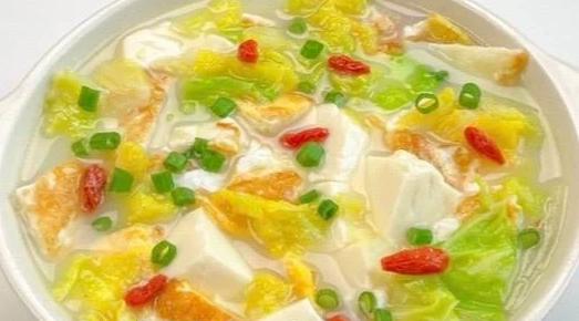 大白菜豆腐汤的做法