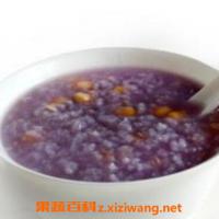 紫薯紫米粥的做法及作用与功效