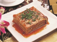 千层宝塔肉美食图片 千层豆腐凉菜菜谱大全