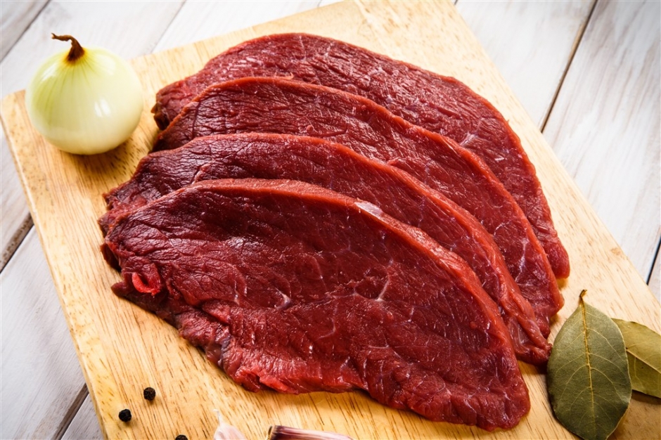 牛肉切片有五彩颜色 新鲜牛肉切片图片