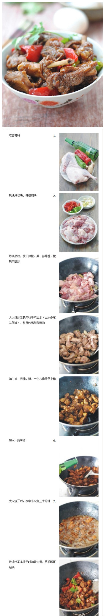 啤酒鸭菜谱大全带图片和做法 客家啤酒鸭怎么做最好吃视频