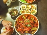 晚上美食诱人的图片 夜晚的美食图片