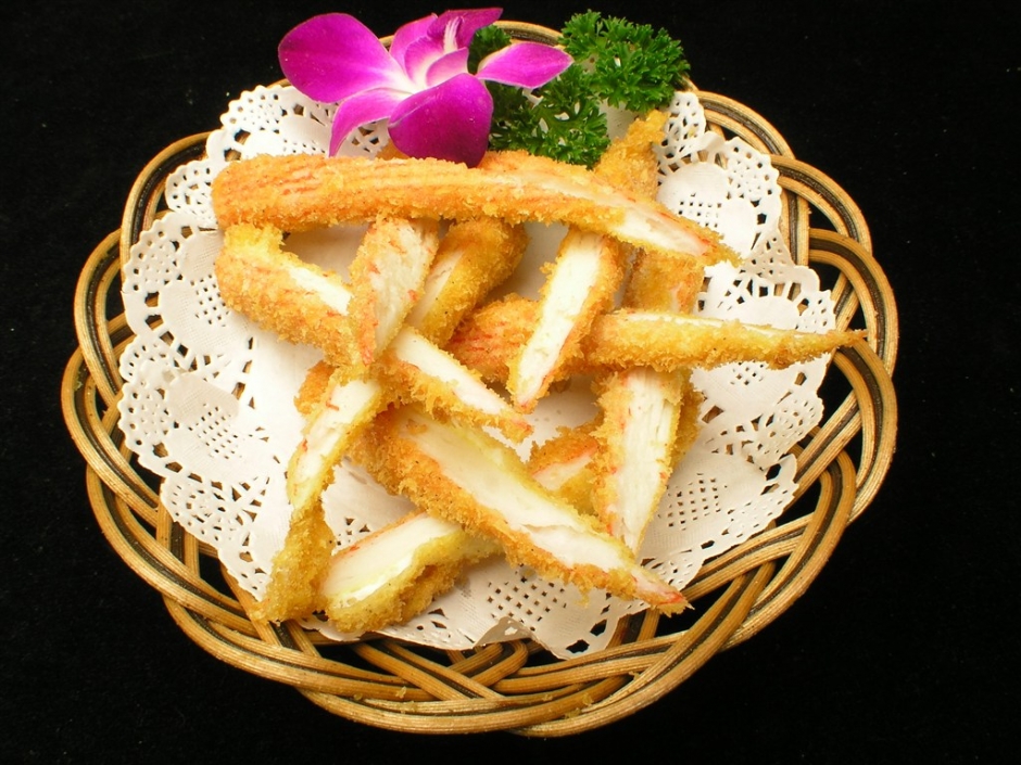 孜然炸蟹棒 油炸蟹味棒的做法大全