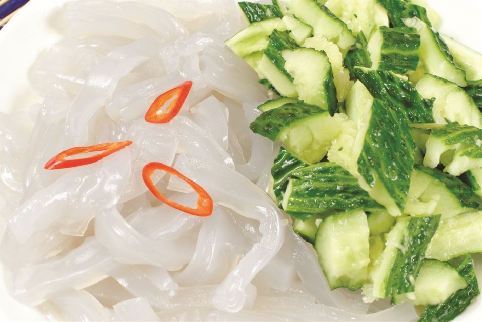 五彩拉皮的家常凉菜图片大全 五彩拉皮菜品图片库