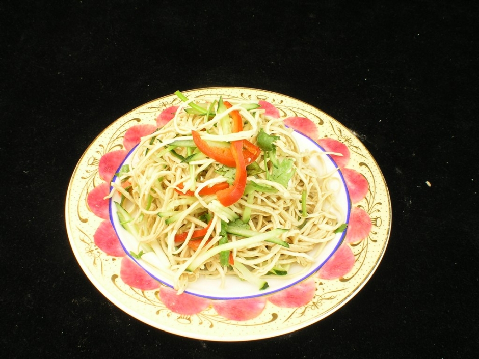 五彩菜丝凉菜 好看诱人的凉菜美食图片