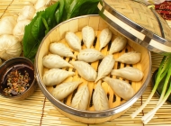 野菜蒸饺 脆皮桑叶虾饺