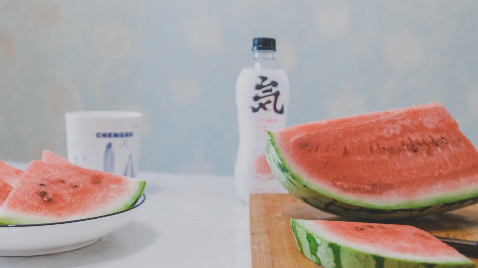 夏日小清新西瓜 小清新夏日西瓜照片