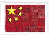 食物拼成各国国旗 用食物组成国旗
