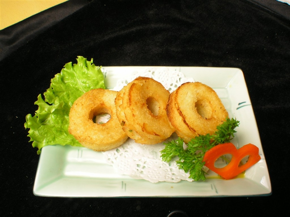 炸串虾排的图片 蔬菜炸虾便当图片