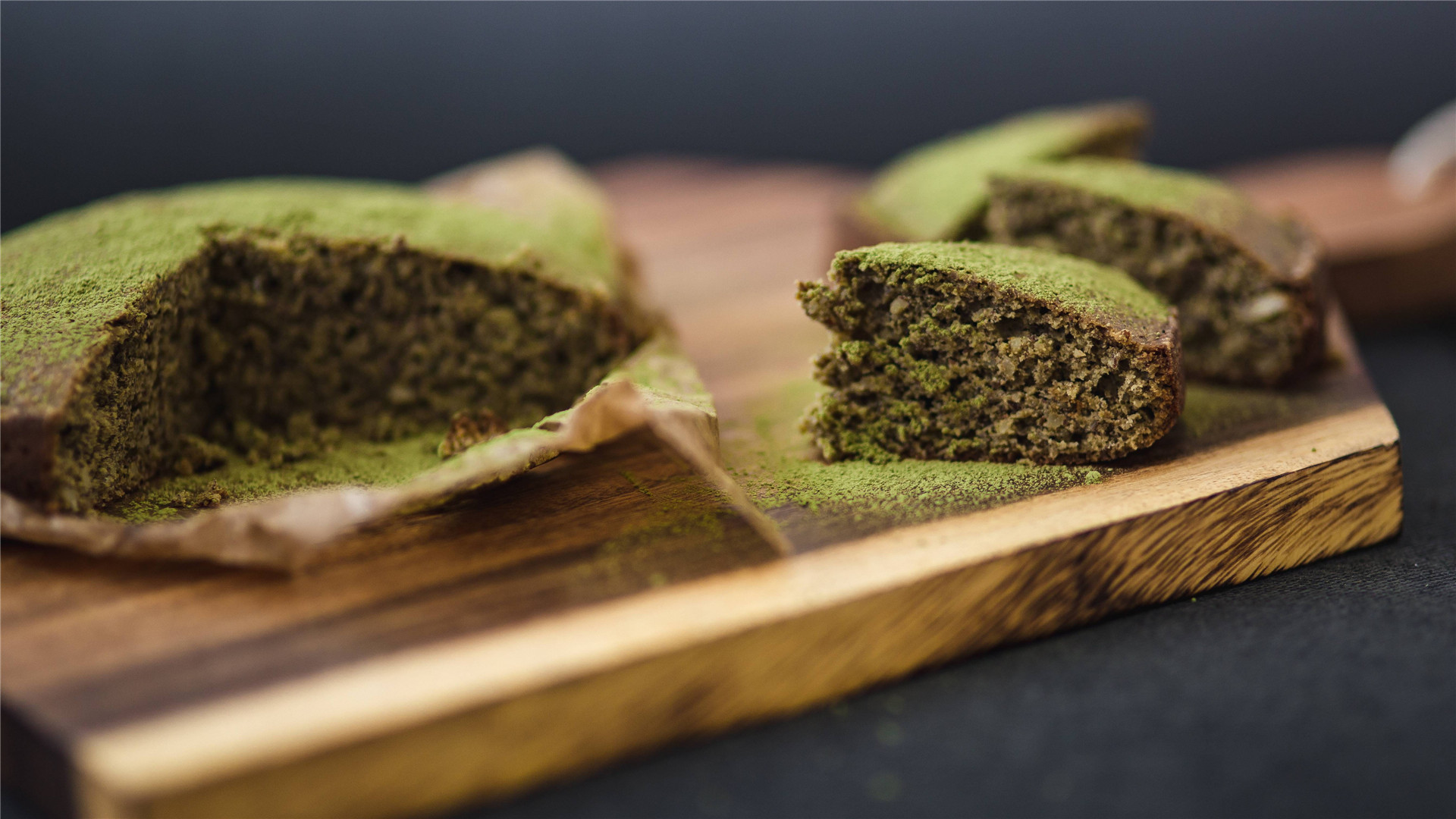 抹茶蛋糕,春天里的滋味,美味抹茶蛋糕高清摄影壁纸图片