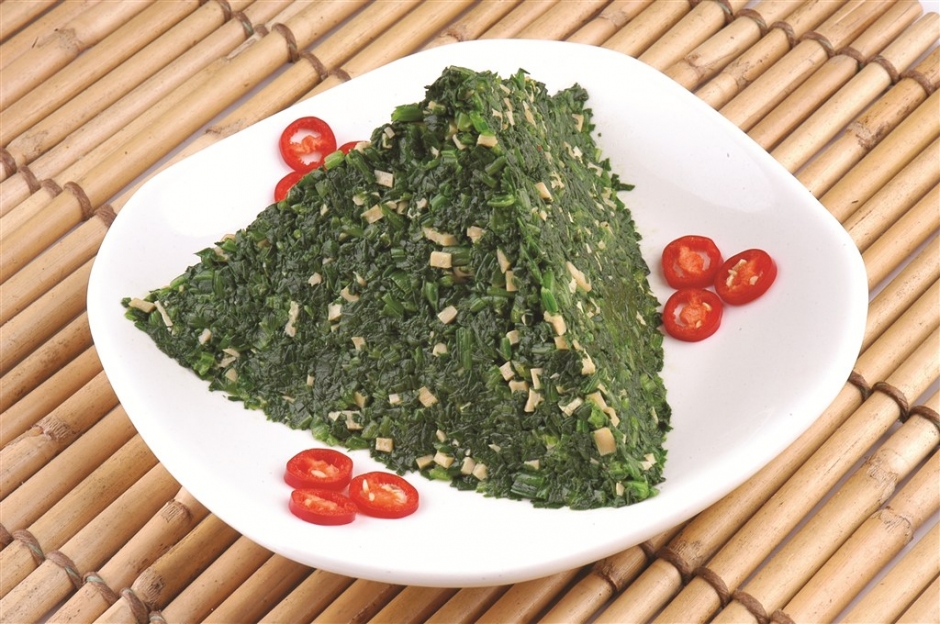 糯米面菜团子马兰头香干的做法 凉拌马兰头香干的做法
