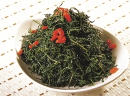 枸杞芽凉拌菜 炝拌枸杞芽图片