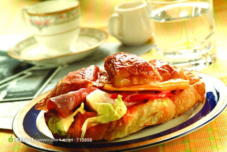 火腿夹心的面包 火腿夹心奶酪饼